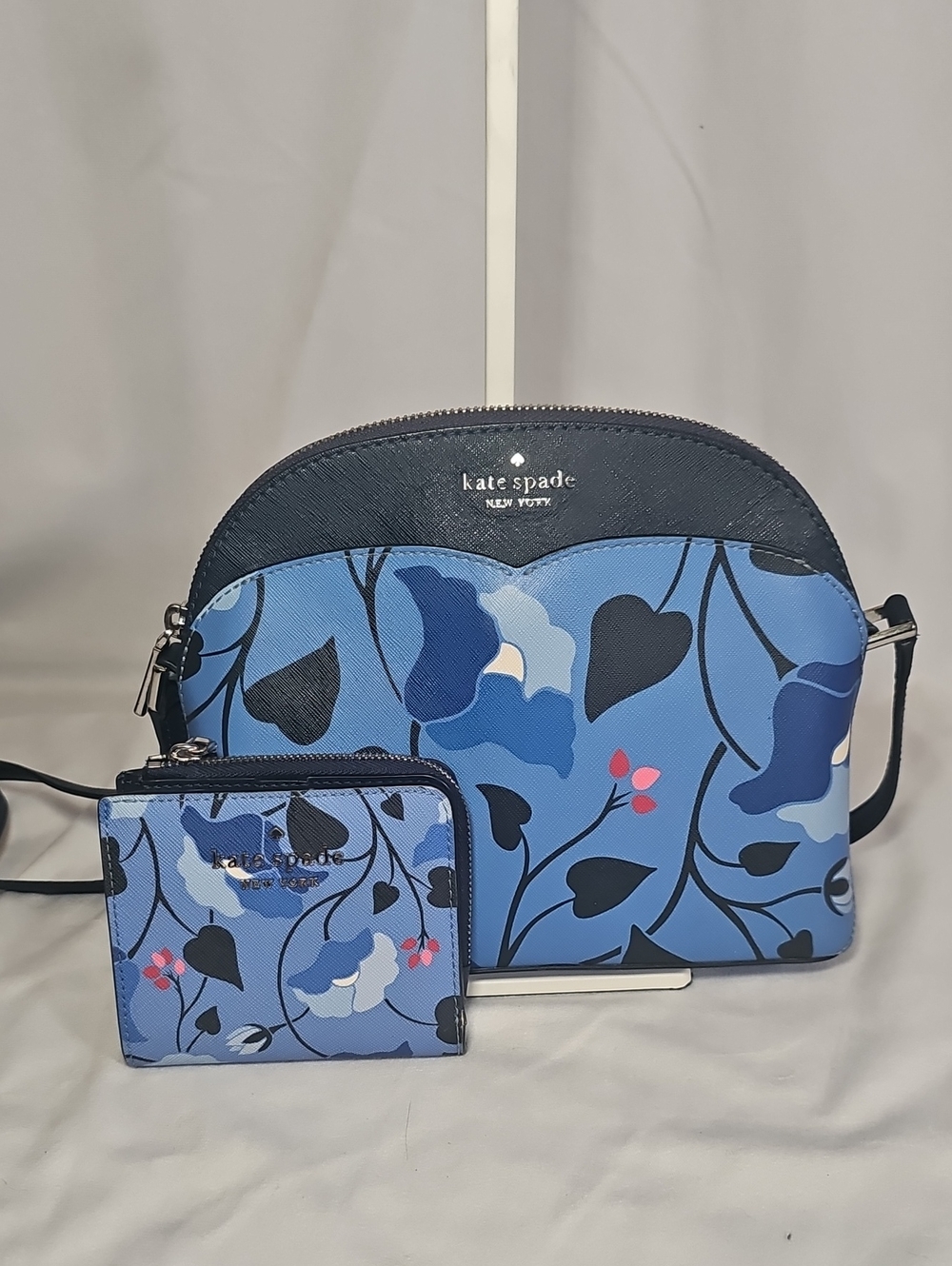 Kate Spade Payton Medium Dome Satchel With Matching Wallet In Nouveau Bloom